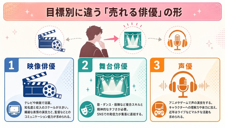 売れる俳優 売れない俳優 違い