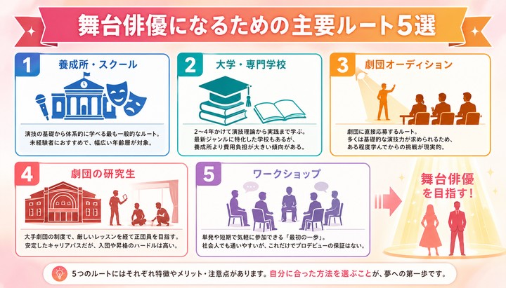 舞台俳優 になるには
