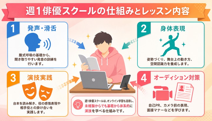 俳優スクール 週1