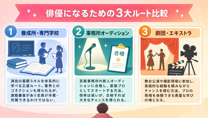 ピラー名：俳優・役者になるには