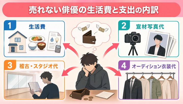 売れない俳優 年収