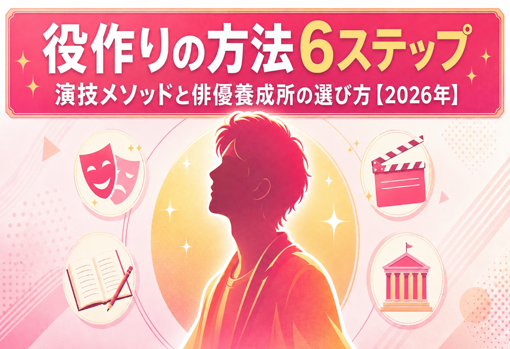 役作りの方法7ステップ｜演技メソッドと俳優養成所の選び方【2026年】