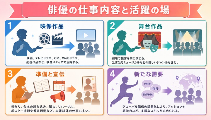 俳優になるには