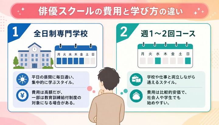 俳優スクール 費用