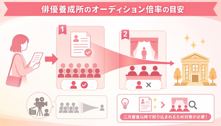 俳優オーディション 倍率