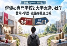 俳優の専門学校と大学の違いは？費用・学歴・進路を徹底比較【2026年】