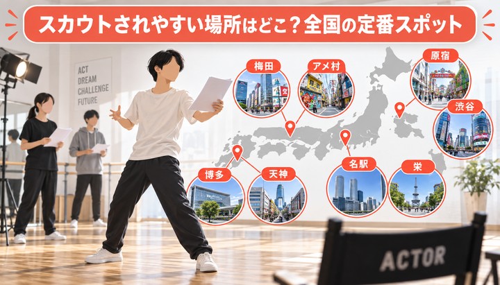 スカウトされやすい場所はどこ？全国の定番スポット