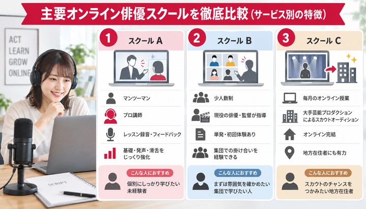 俳優スクール オンライン