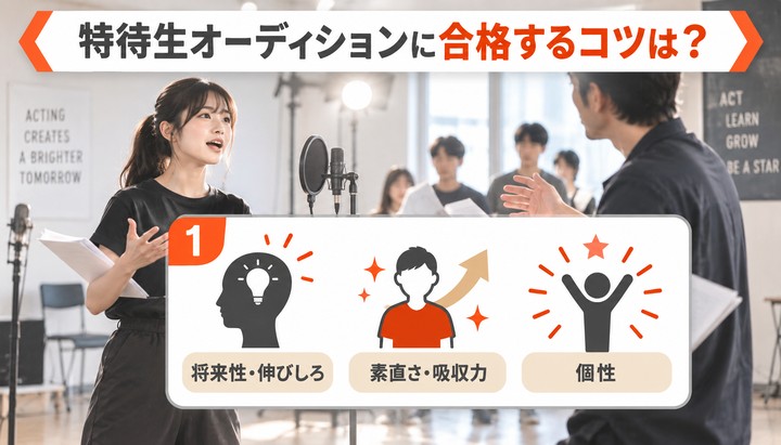 特待生オーディションに合格するコツは？