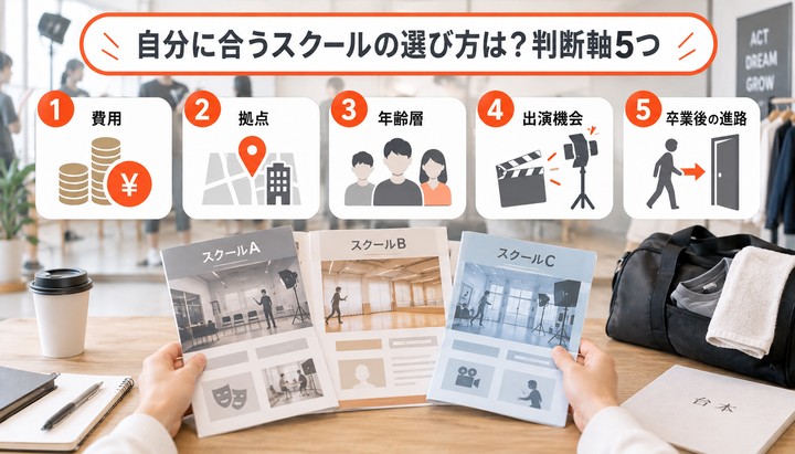 自分に合うスクールの選び方は？判断軸5つ