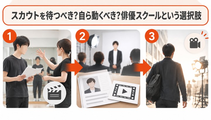 スカウトを待つべき?自ら動くべき?俳優スクールという選択肢