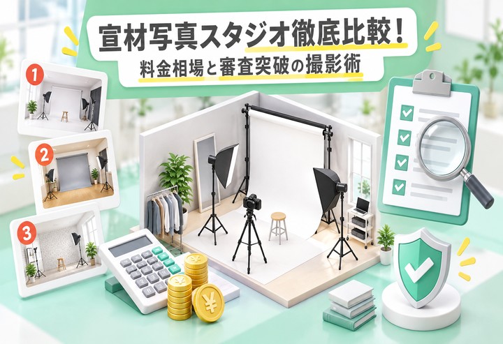 宣材写真スタジオ比較2026｜料金相場と審査突破の撮影術