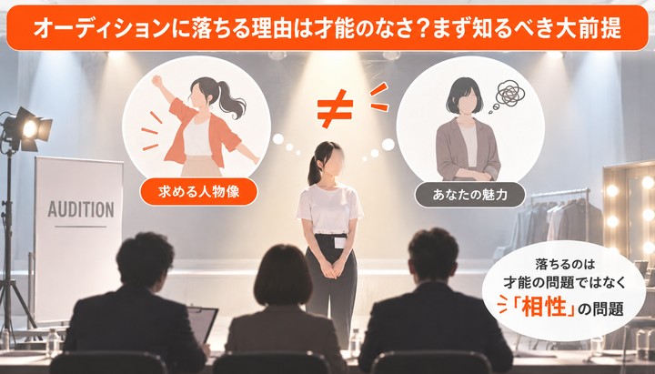 オーディションに落ちる理由は才能のなさ？まず知るべき大前提