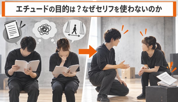 エチュードの目的は？なぜセリフを使わないのか