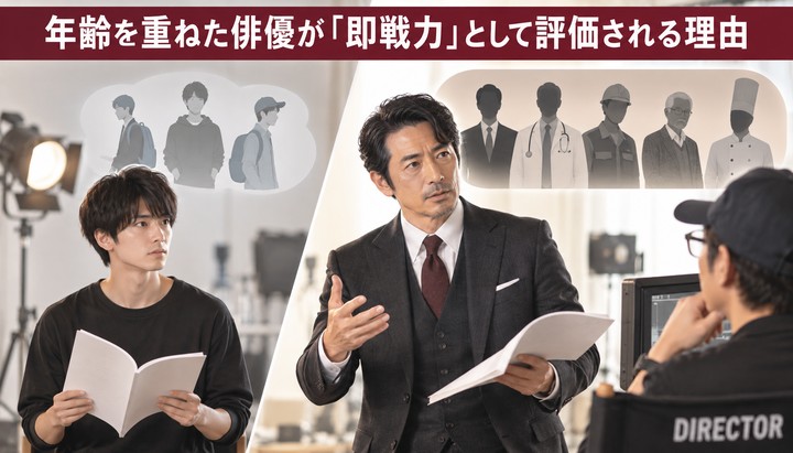 年齢を重ねた俳優が「即戦力」として評価される理由