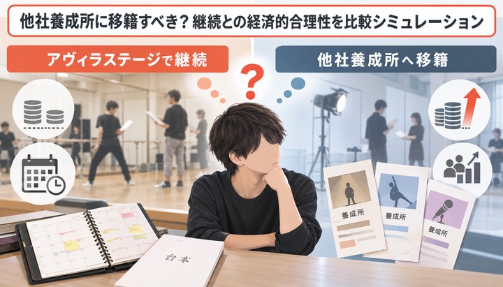他社養成所に移籍すべき？継続との経済的合理性を比較シミュレーション